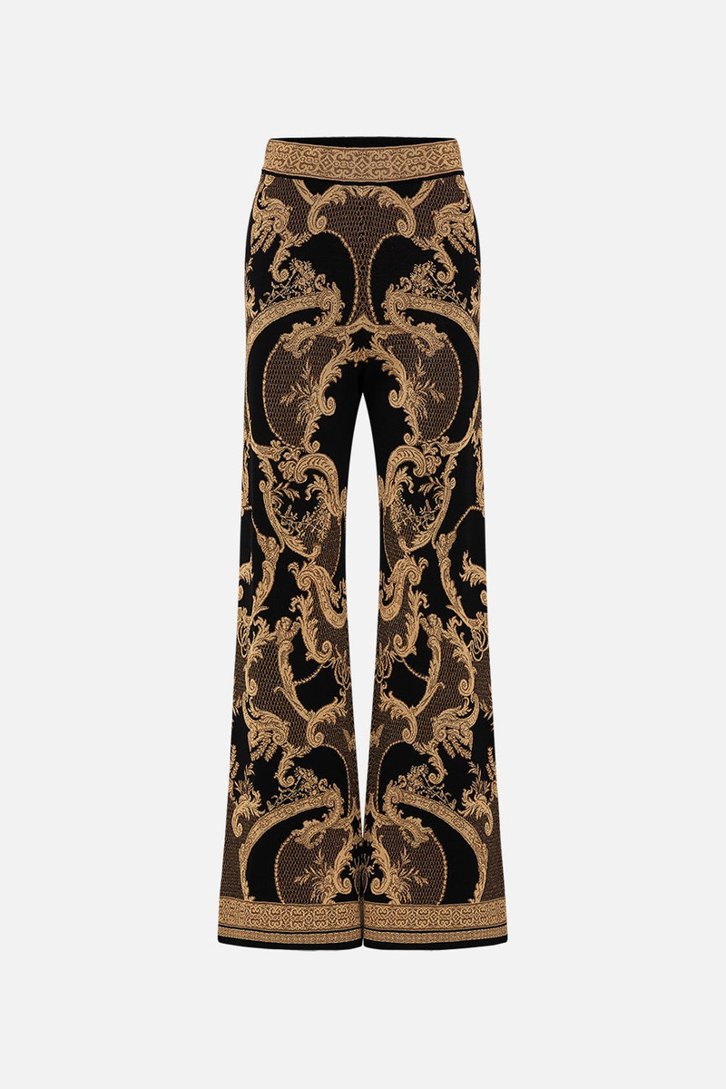 FLARED JACQUARD KNIT PANT 1