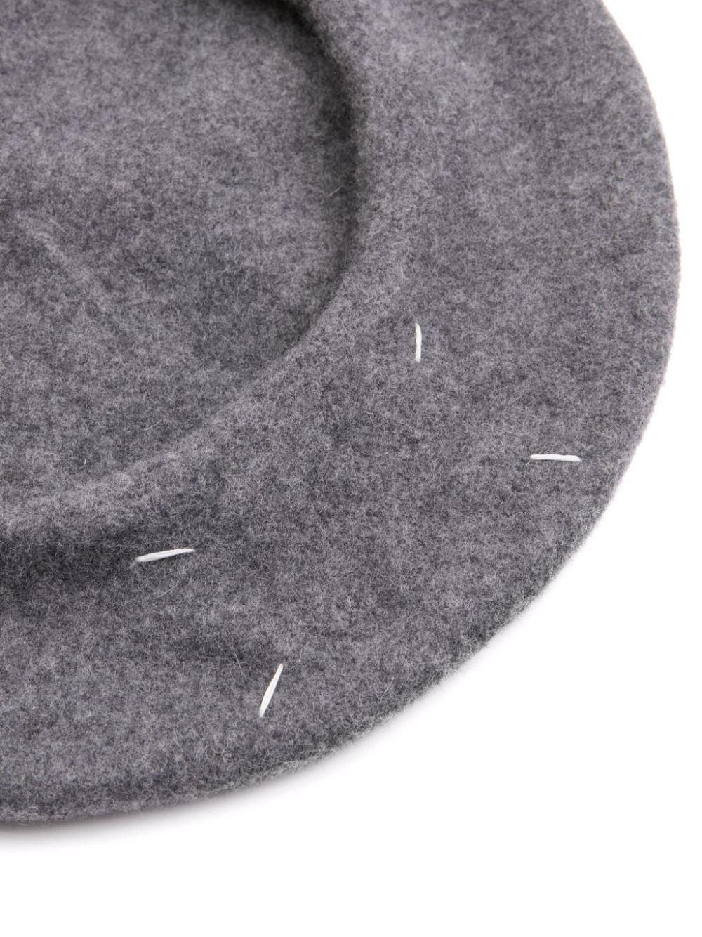 four stitch-logo virgin wool beret - 3
