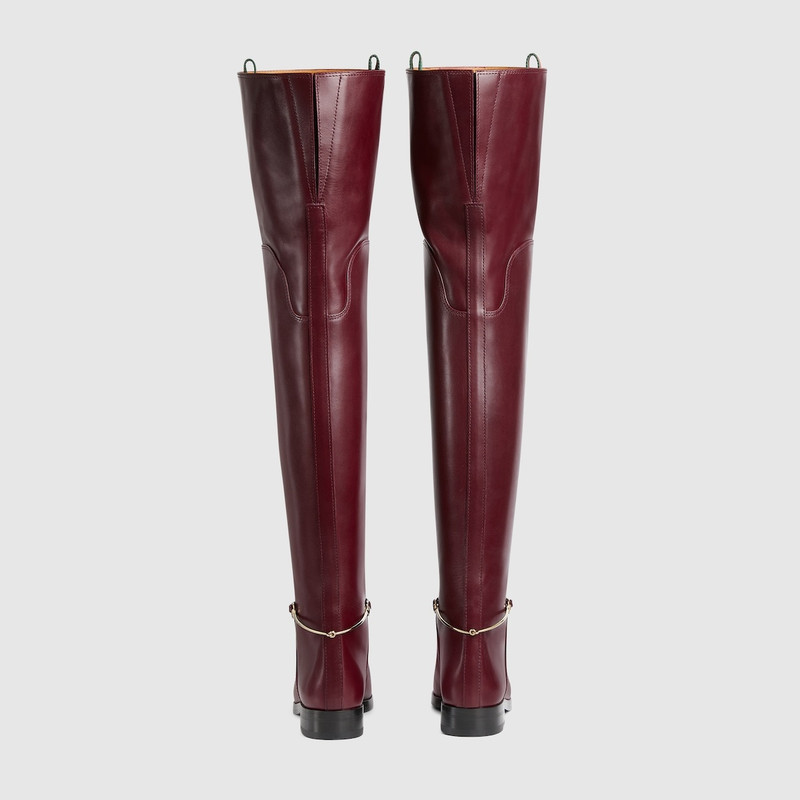 Women's slim Horsebit knee-high boot 5