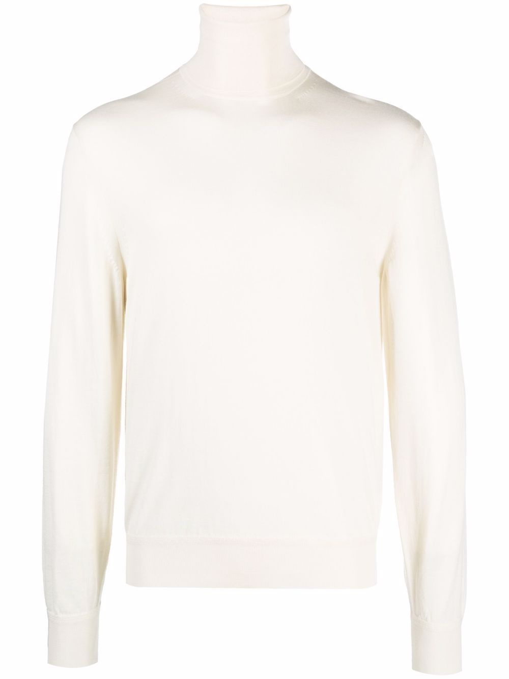 funnel-neck cashmere-blend jumper - 1