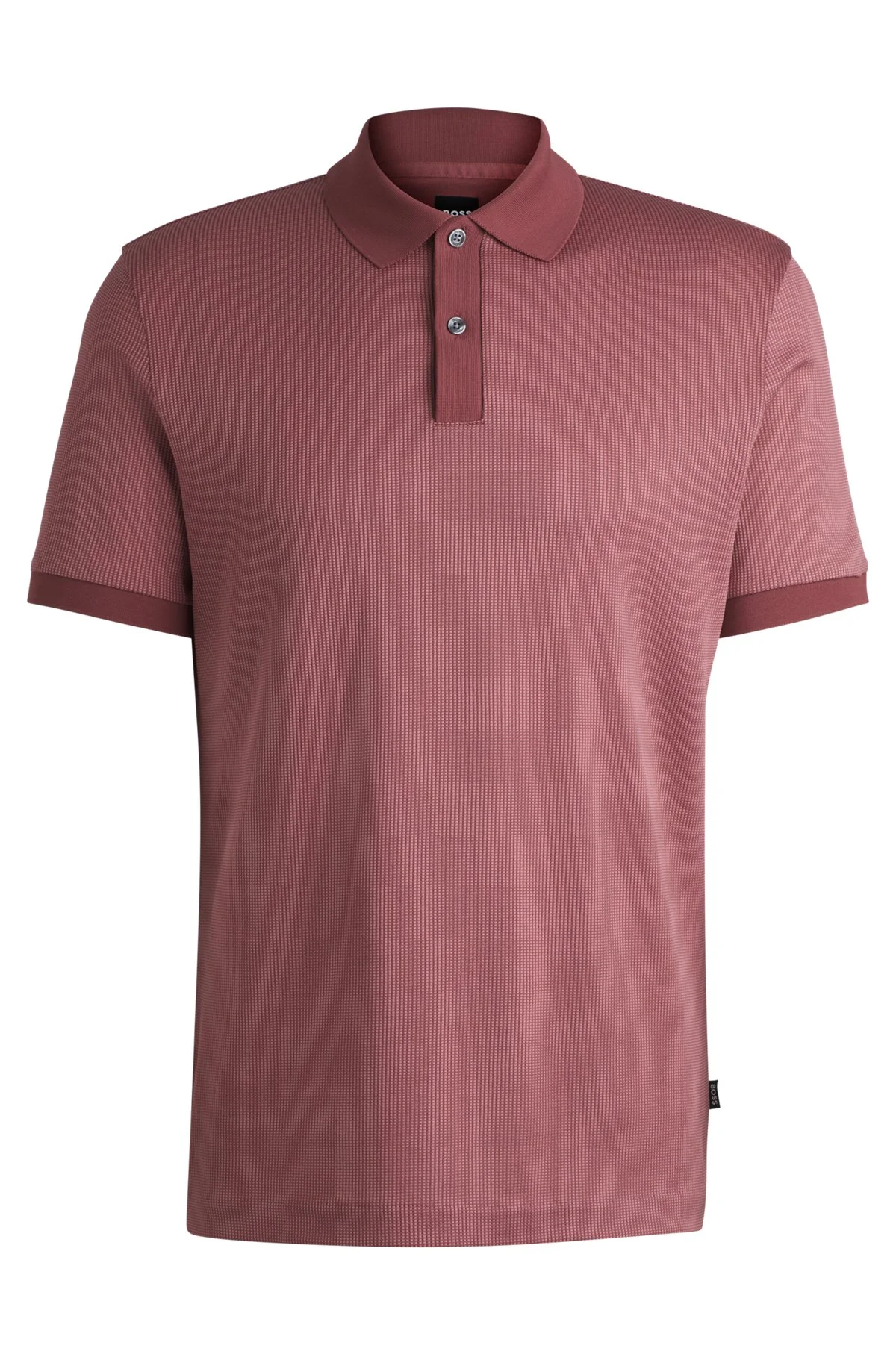 STRUCTURED-COTTON POLO SHIRT WITH SOLID TRIMS - 1