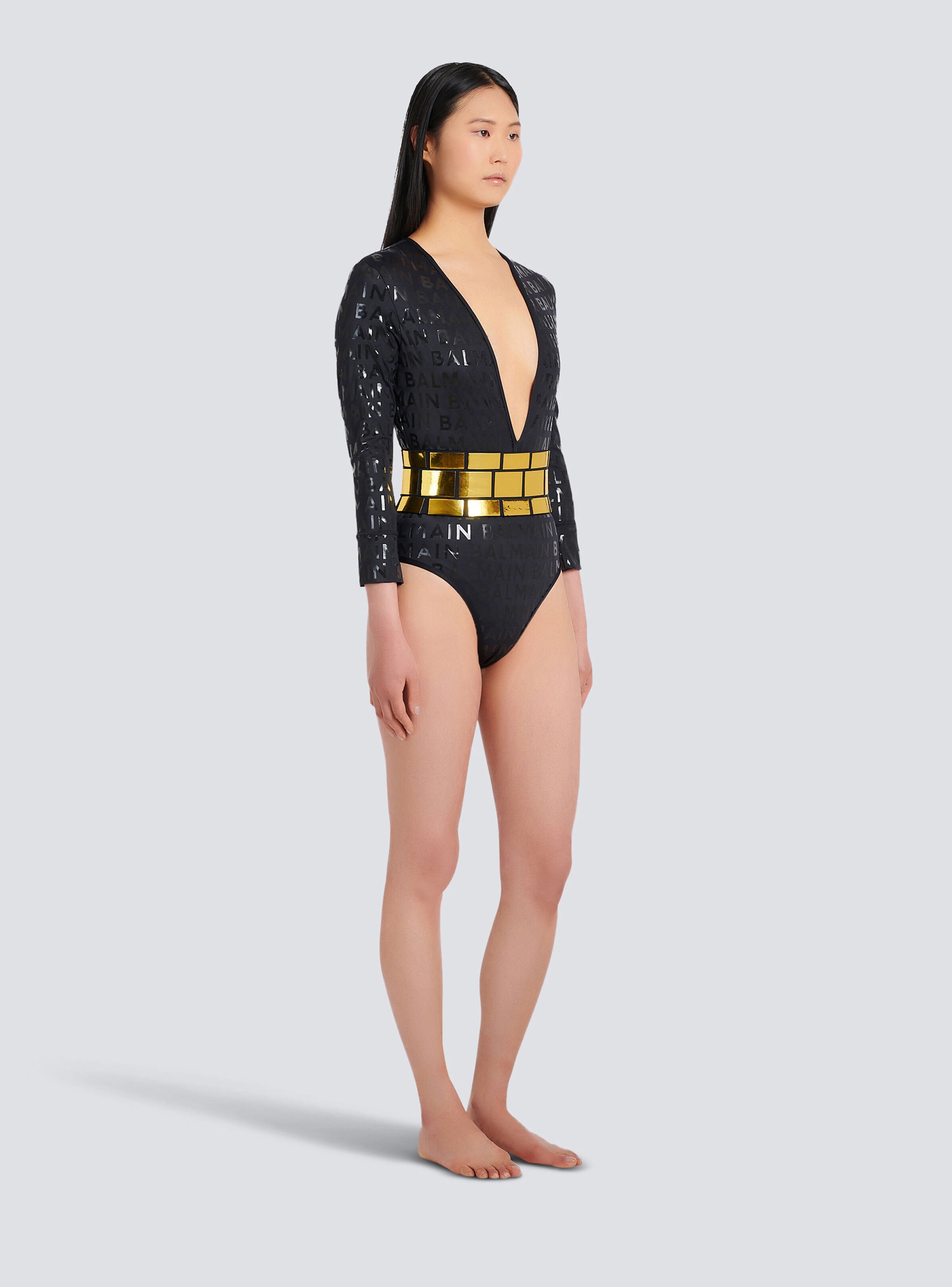 Balmain logo swimsuit - 5