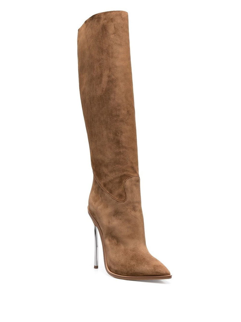 CASADEI suede stiletto boots outlook