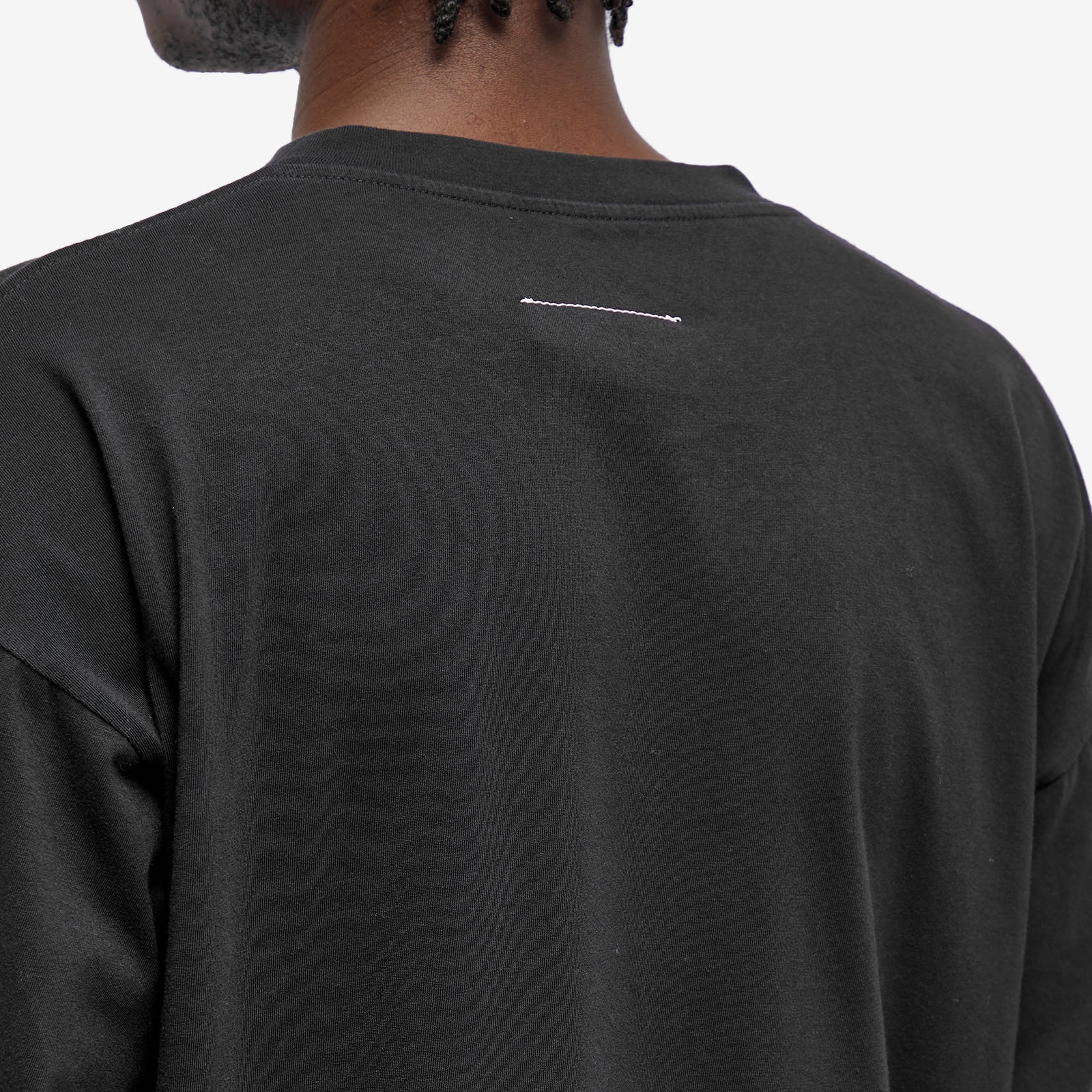 MM6 Maison Margiela Long Sleeve Triple Logo T-Shirt - 5