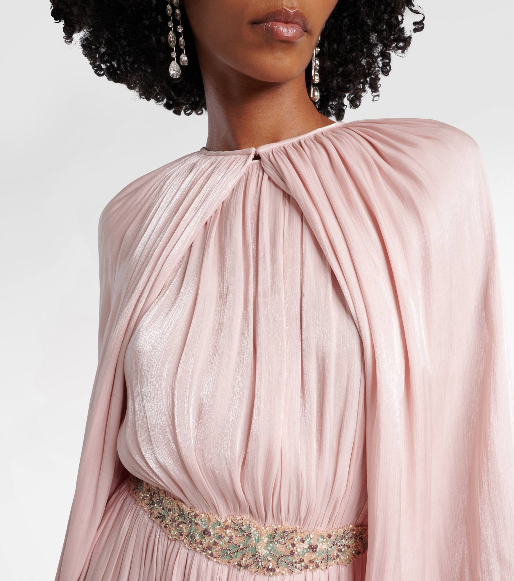 Jazmin georgette lamé gown - 4