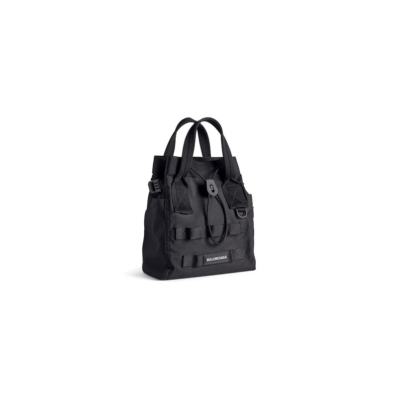 BALENCIAGA Men's Army Small Tote Bag in Black outlook
