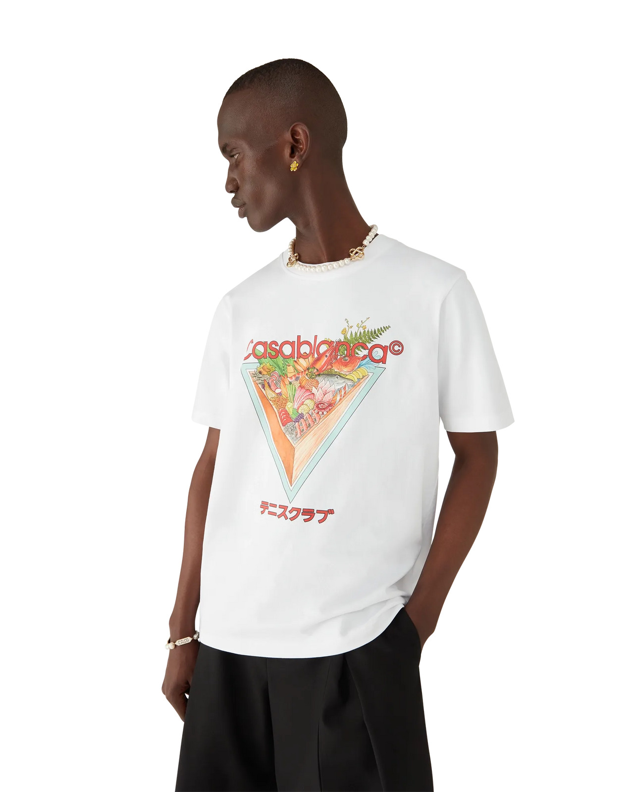 Tennis Club Icon Short Sleeve T-Shirt | Casablanca Paris - 2