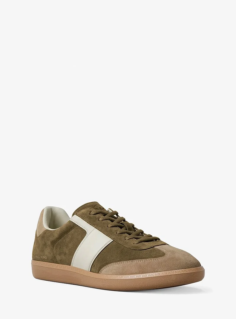 Jovie Color-Block Suede Sneaker - 1