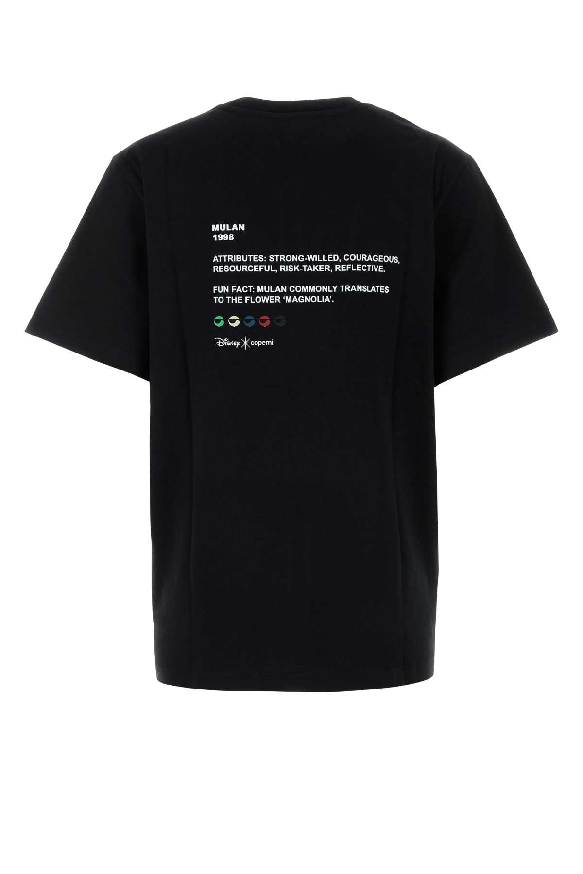 Coperni Women Black Cotton Coperni X Disney Mulan T-Shirt - 2