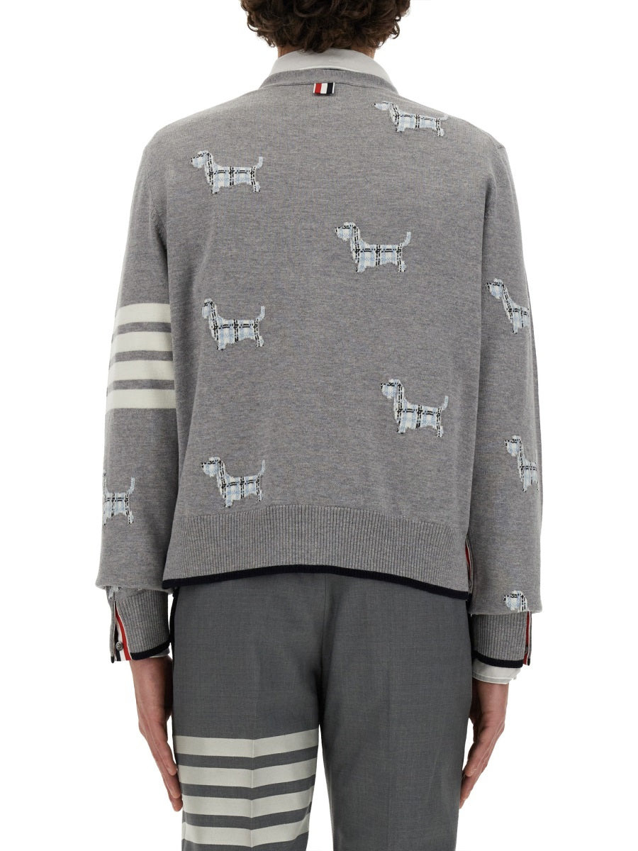 Thom Browne Men Wool Cardigan - 3