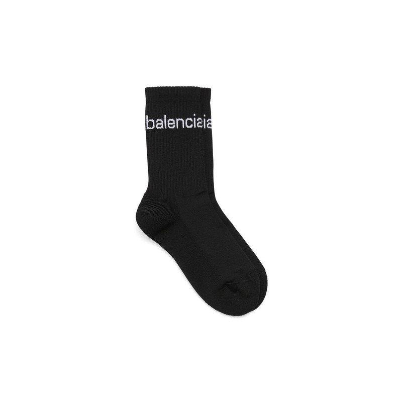 BALENCIAGA Women's Bal.com Socks in Black outlook