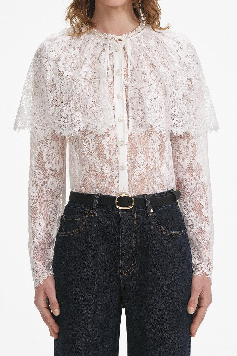Long Sleeve Cape Top - 4