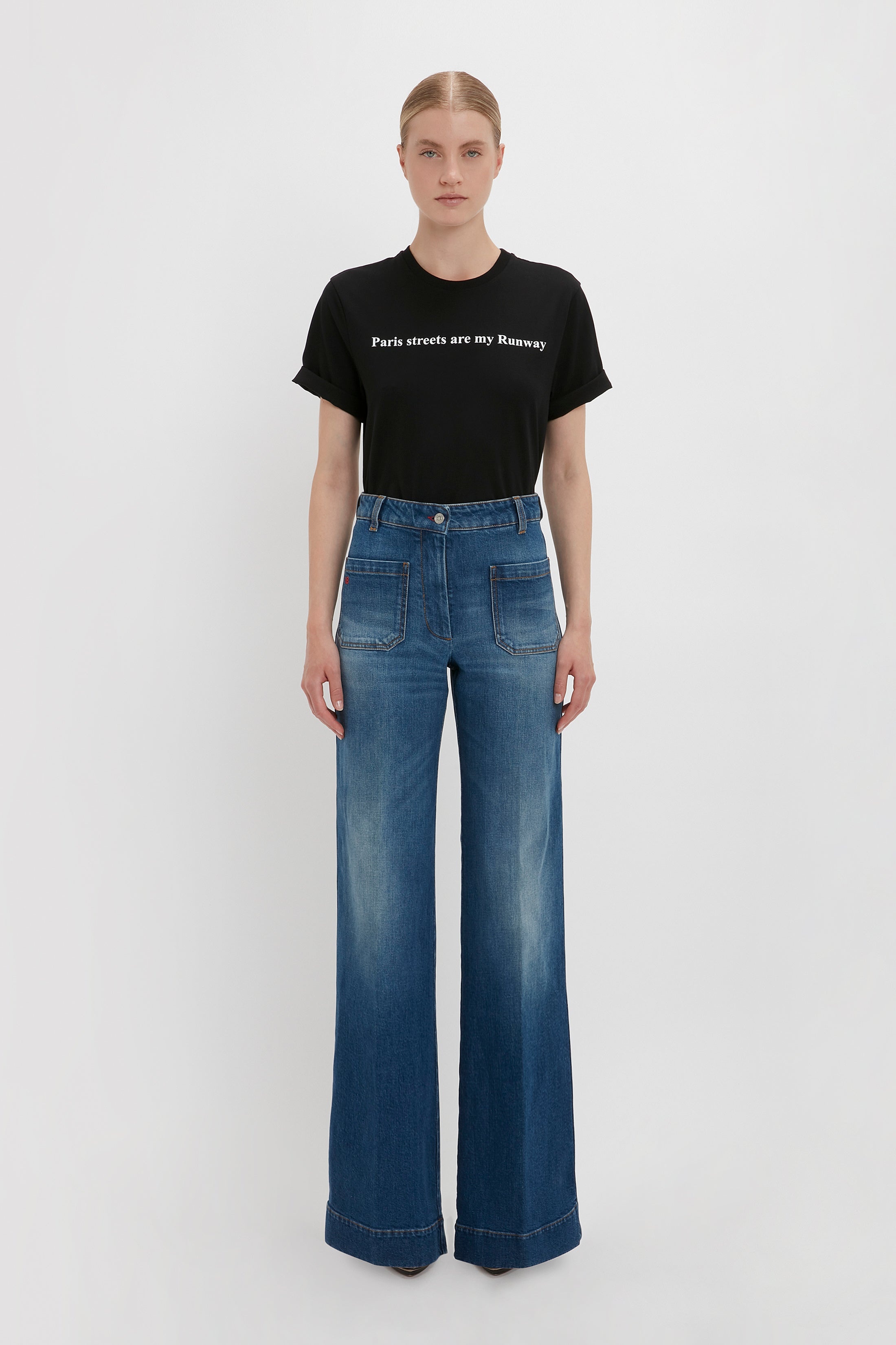 PARIS STREETS ARE MY RUNWAY T-shirt in Black - 2