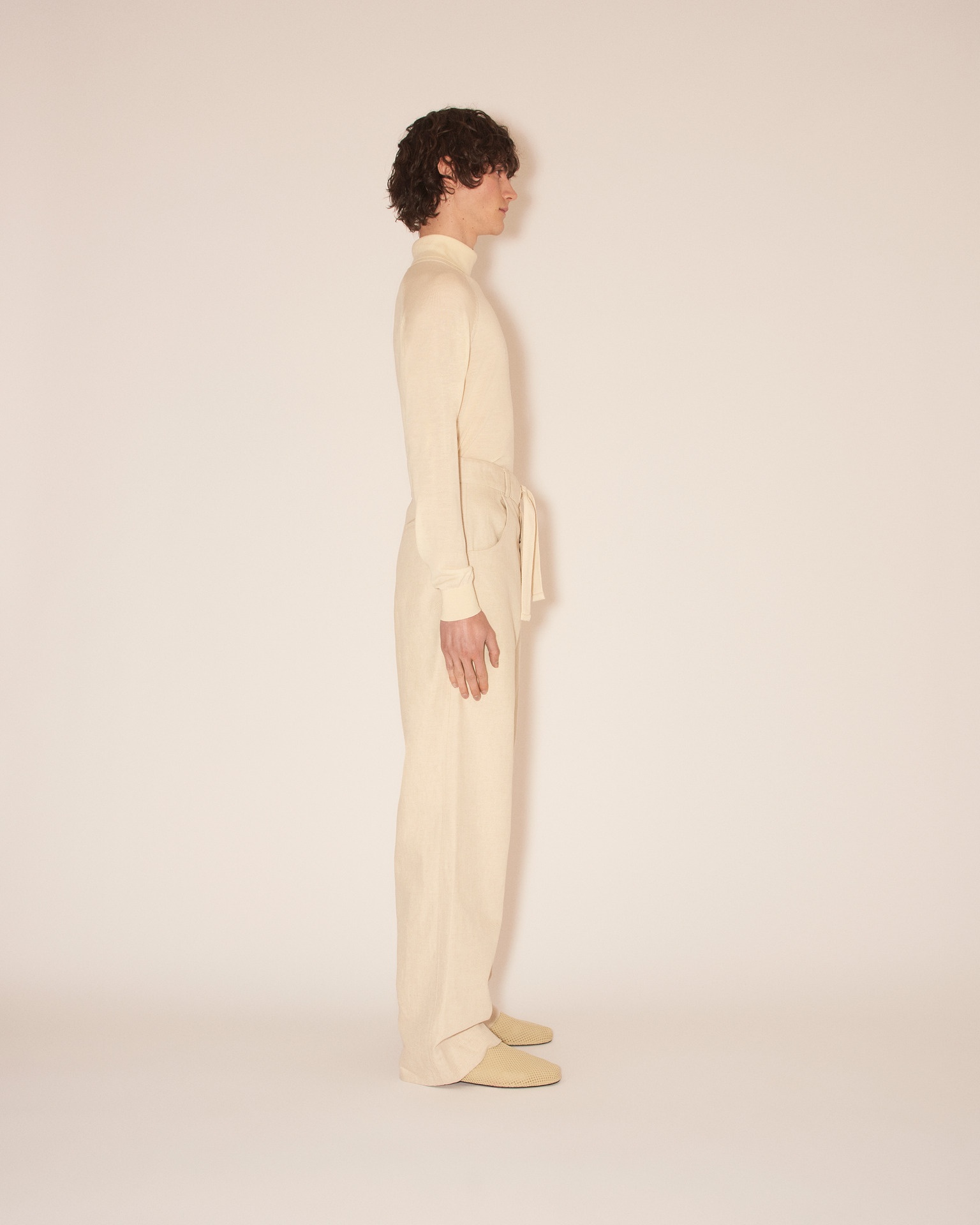TYMEO - Loose cotton linen pants - Natural - 3