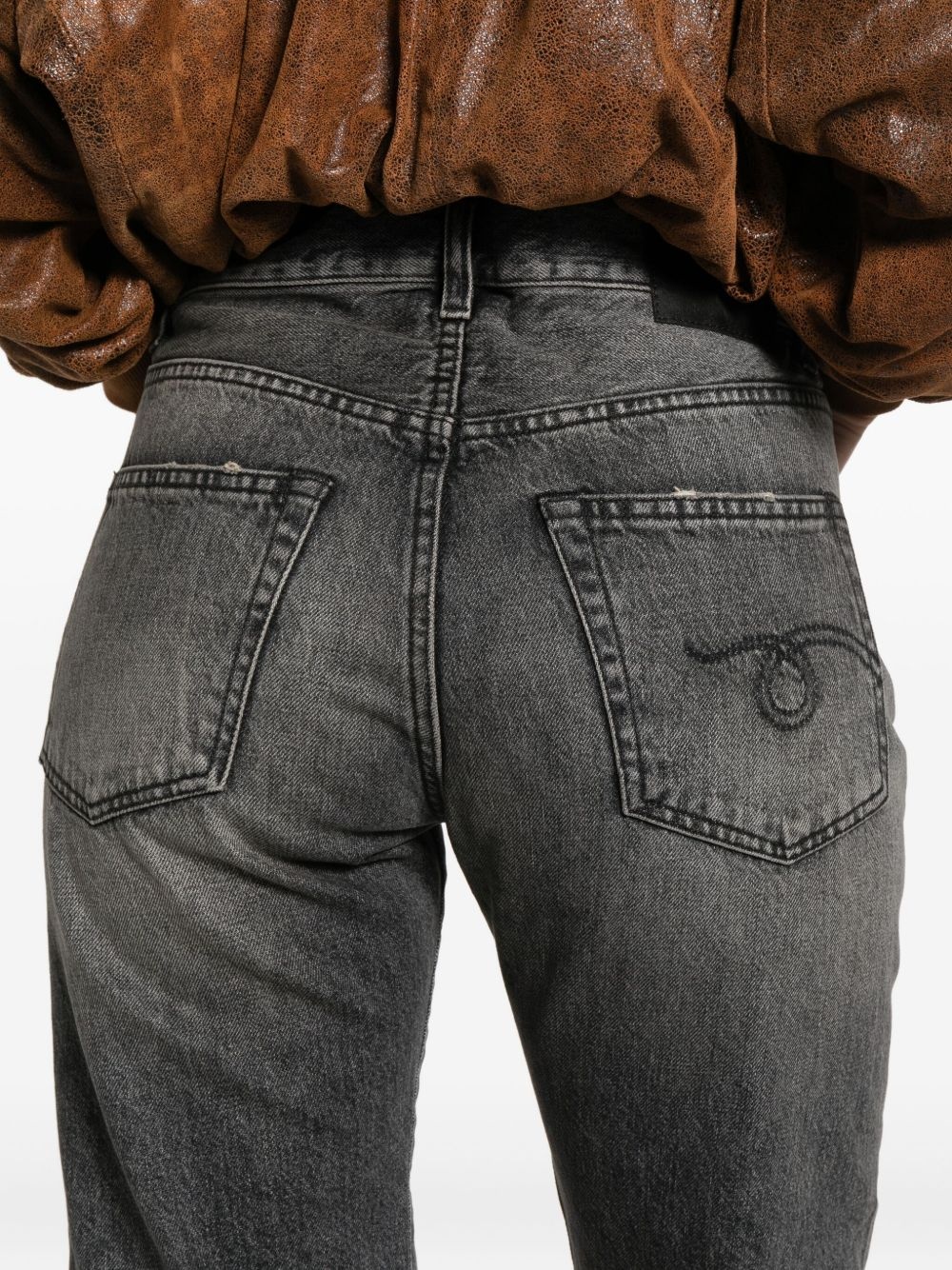 logo-patch jeans - 5