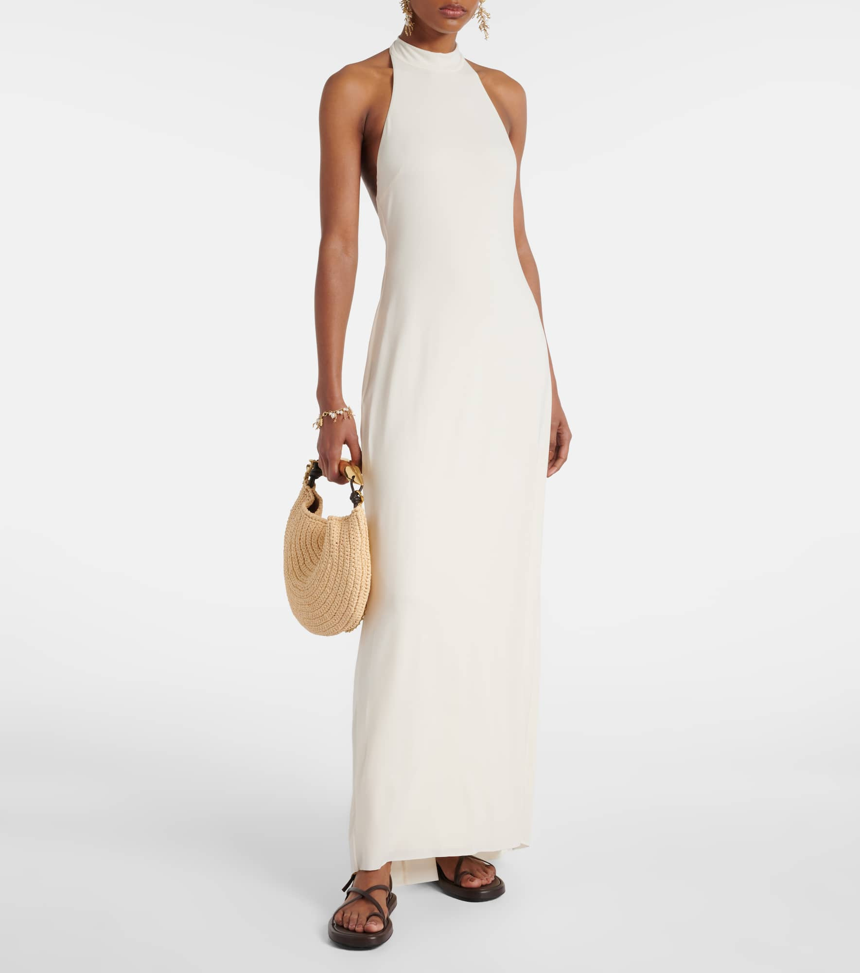Carrie halterneck jersey maxi dress - 2