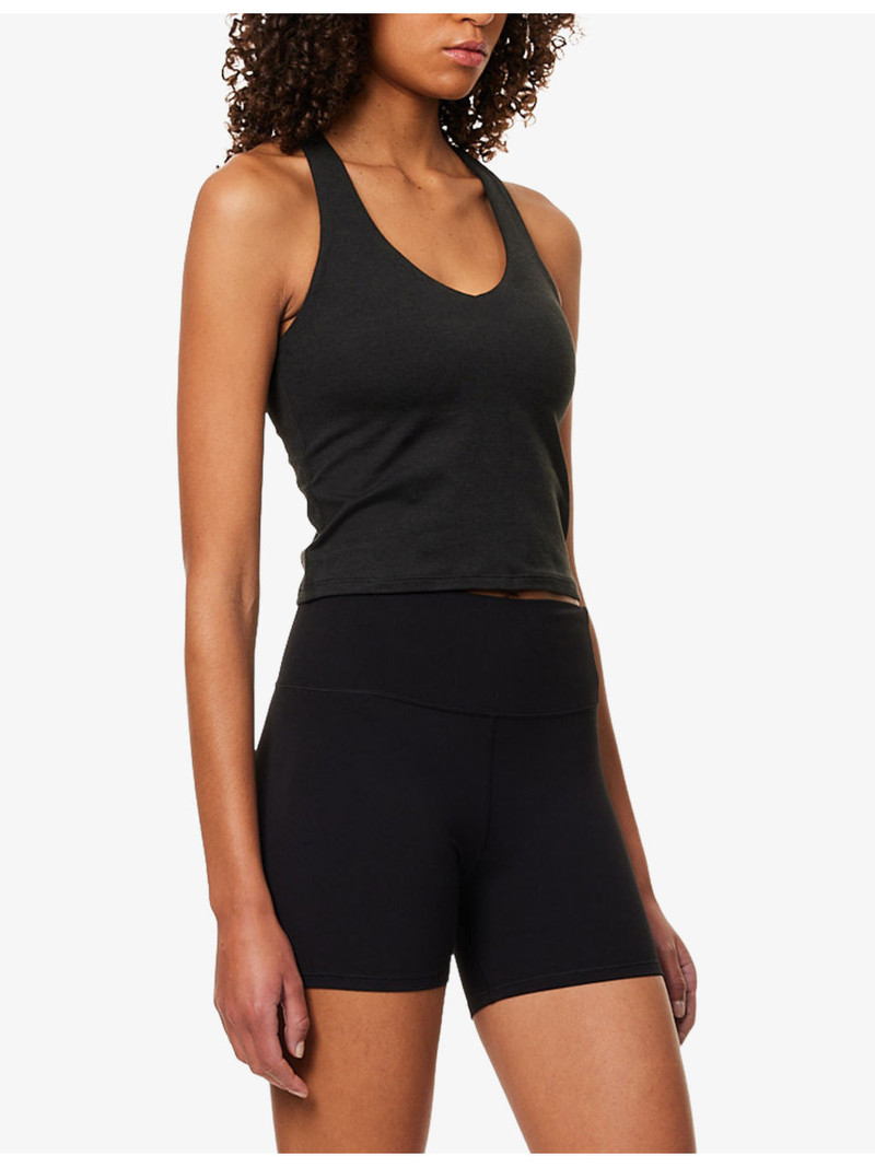 Halo Performance scoop-neck cropped stretch-jersey top 3