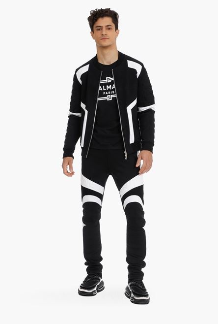 Bicolor black and white bomber jacket - 2