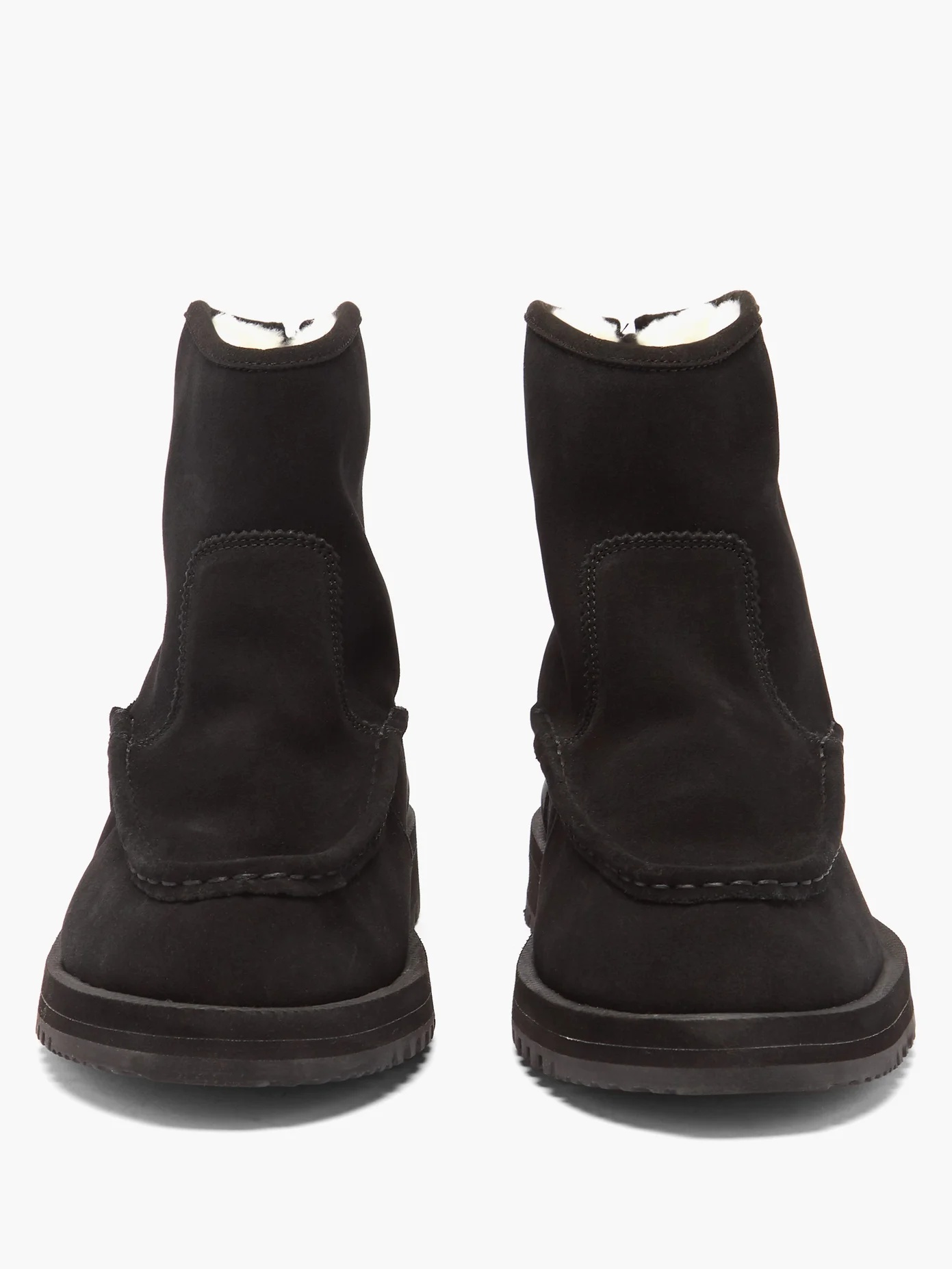 Russ suede & shearling boots - 5