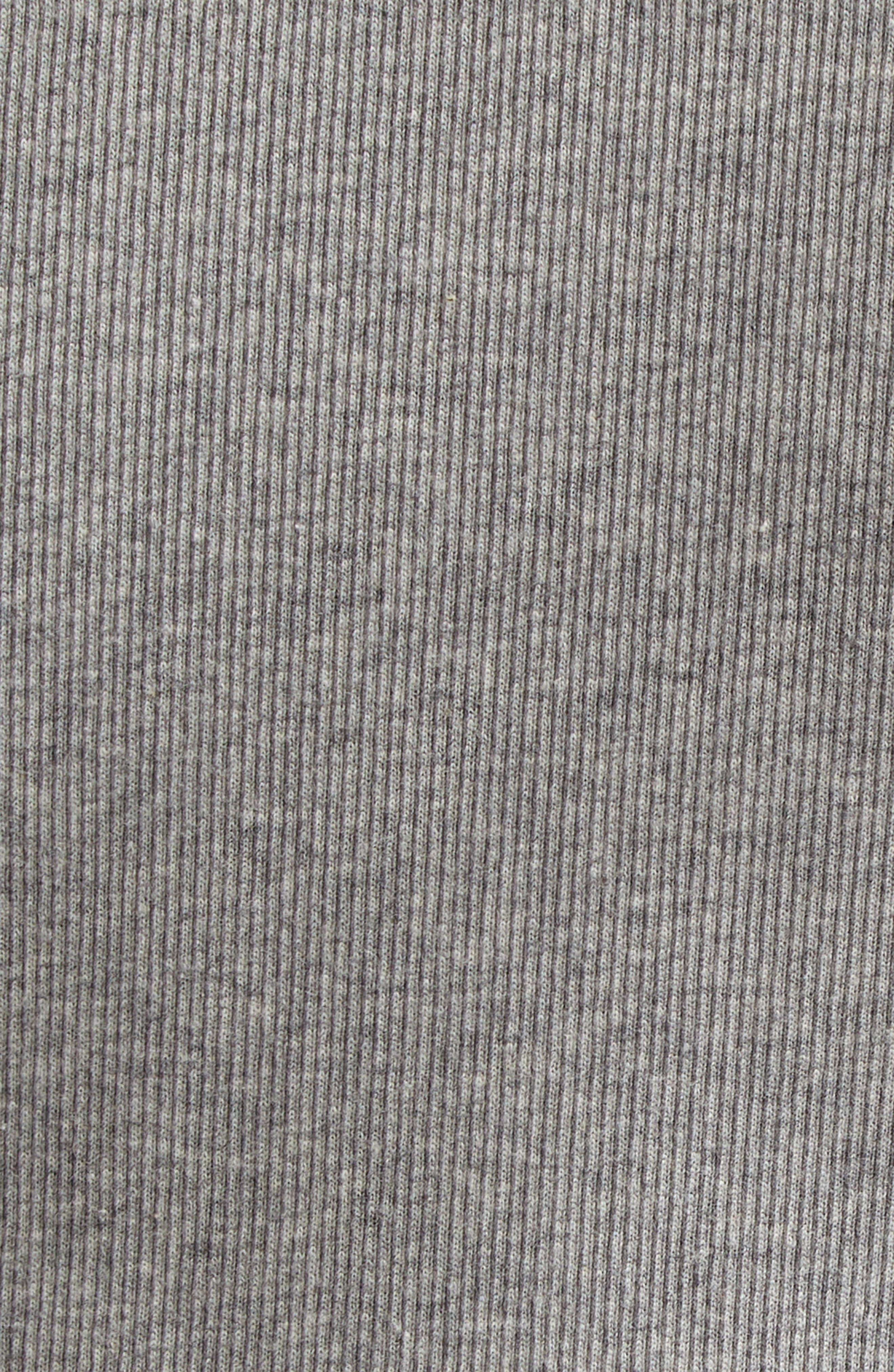 TOTEME Curved Rib Tank Top in Grey Melange 074 at Nordstrom - 6