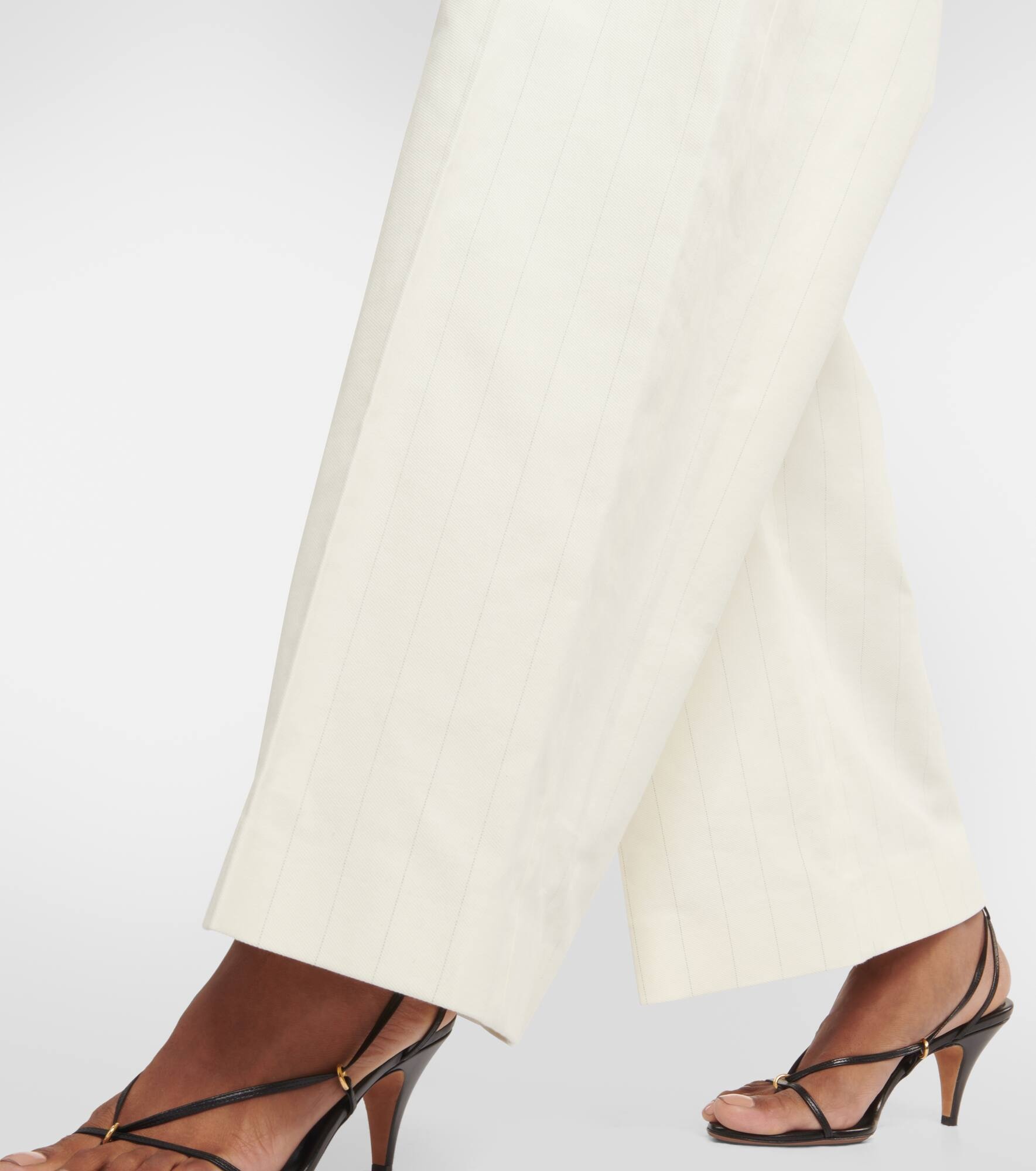 Banton low-rise cotton wide-leg pants - 5