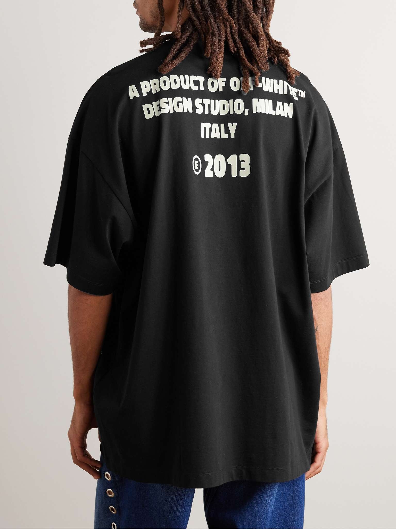 Crystal-Embellished Logo-Print Cotton-Jersey T-Shirt - 3
