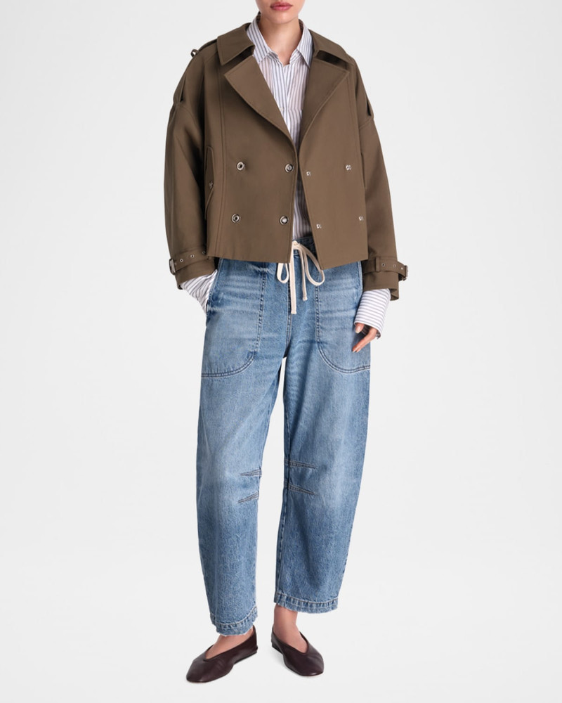 TWP Bogie Short Trench Coat outlook