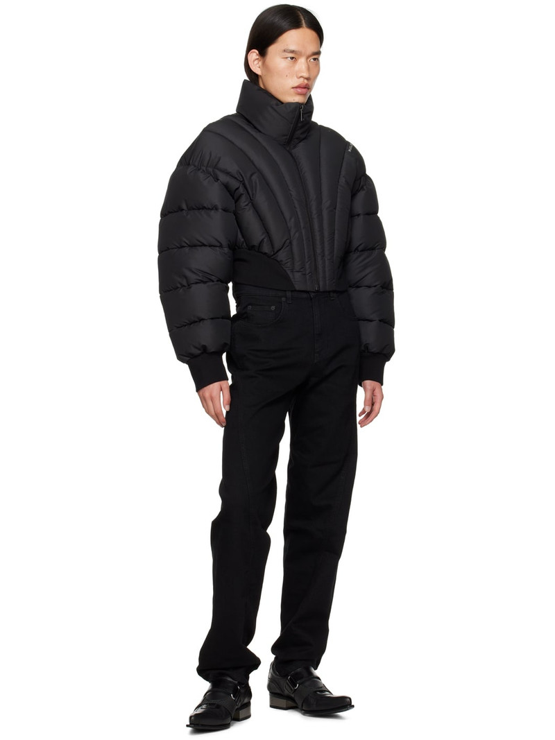 MUGLER Black Twisted Seam Jeans outlook