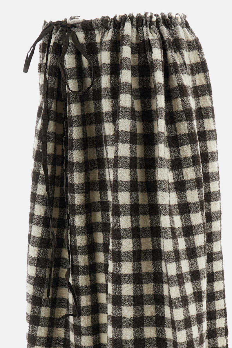 COULISSE GATHERED MIDI SKIRT WITH WORN-EDGE WASH 3