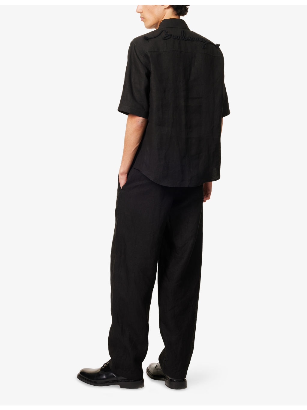 Regular-Fit Short-Sleeve Linen Shirt - 2