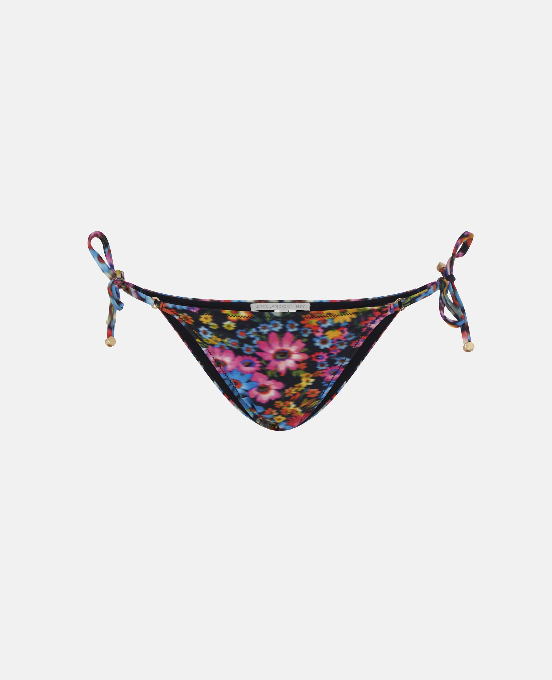 Floral Tie Side Bikini Brief - 1