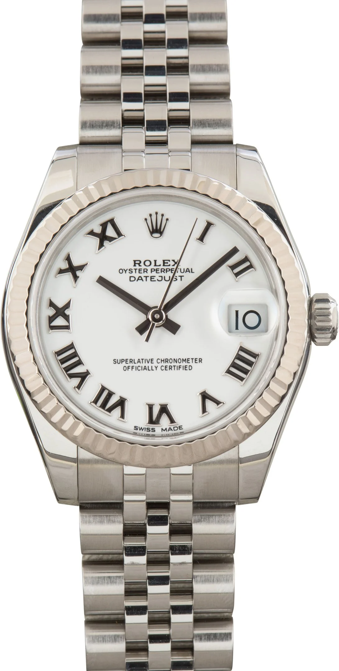 Ladies Rolex Datejust 31 White Roman Dial 178274 - 1