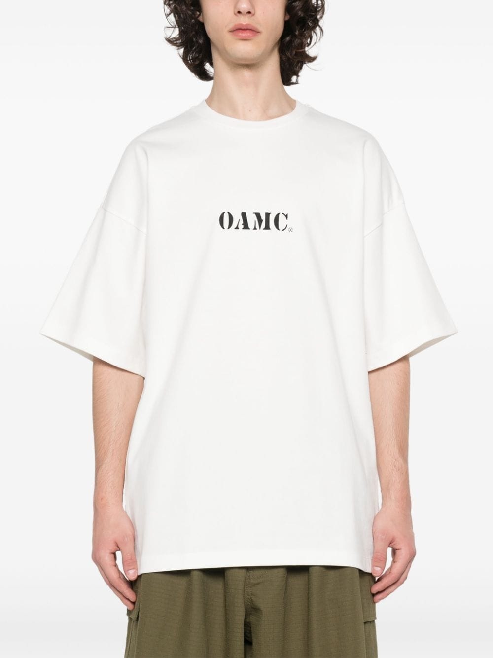 logo-print organic T-shirt - 3