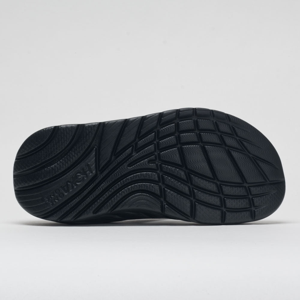 HOKA Ora Recovery Flip Women's Black/Dark Gull Gray - 4
