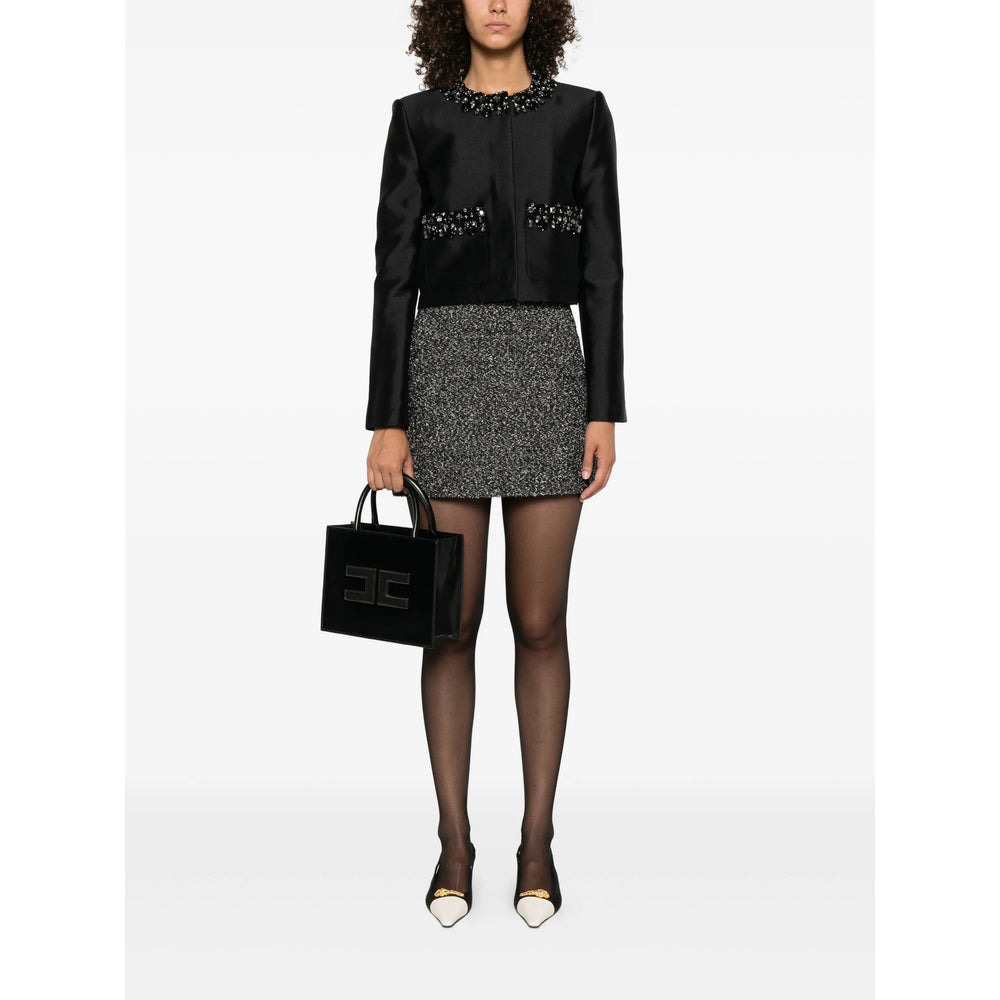 Self-Portrait Black Jackets - Cropped Jackets Women - 3