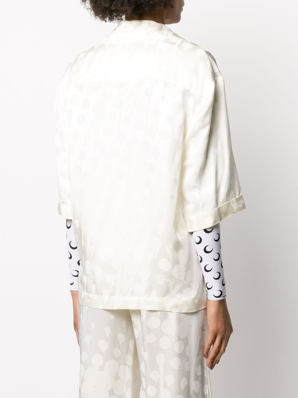 splatter-effect polka dot top - 4