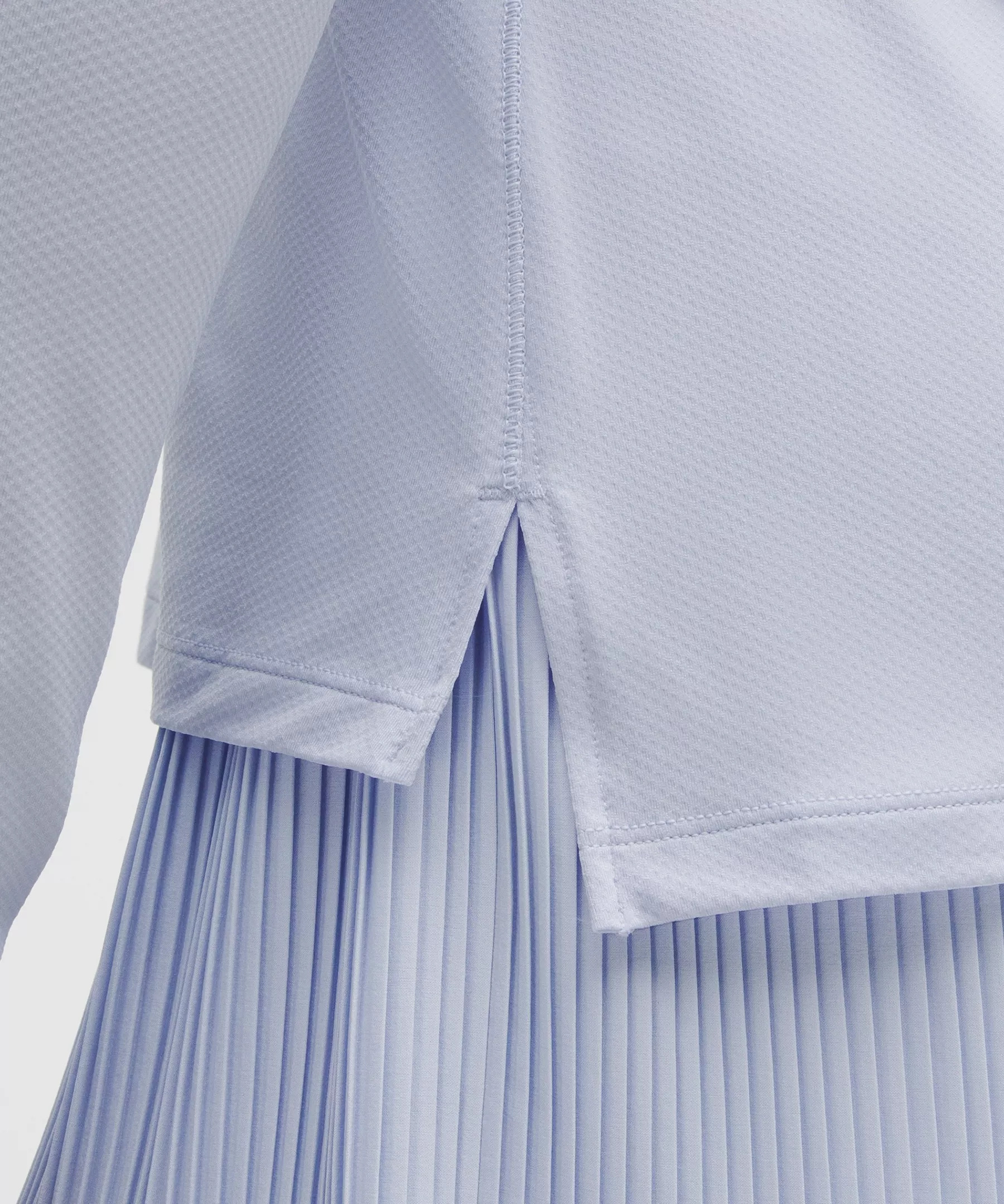 Quick-Dry Long-Sleeve Polo Shirt *Straight Hem - 5