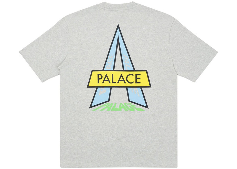 PALACE Palace Asleep To Venture T-Shirt Grey Marl outlook