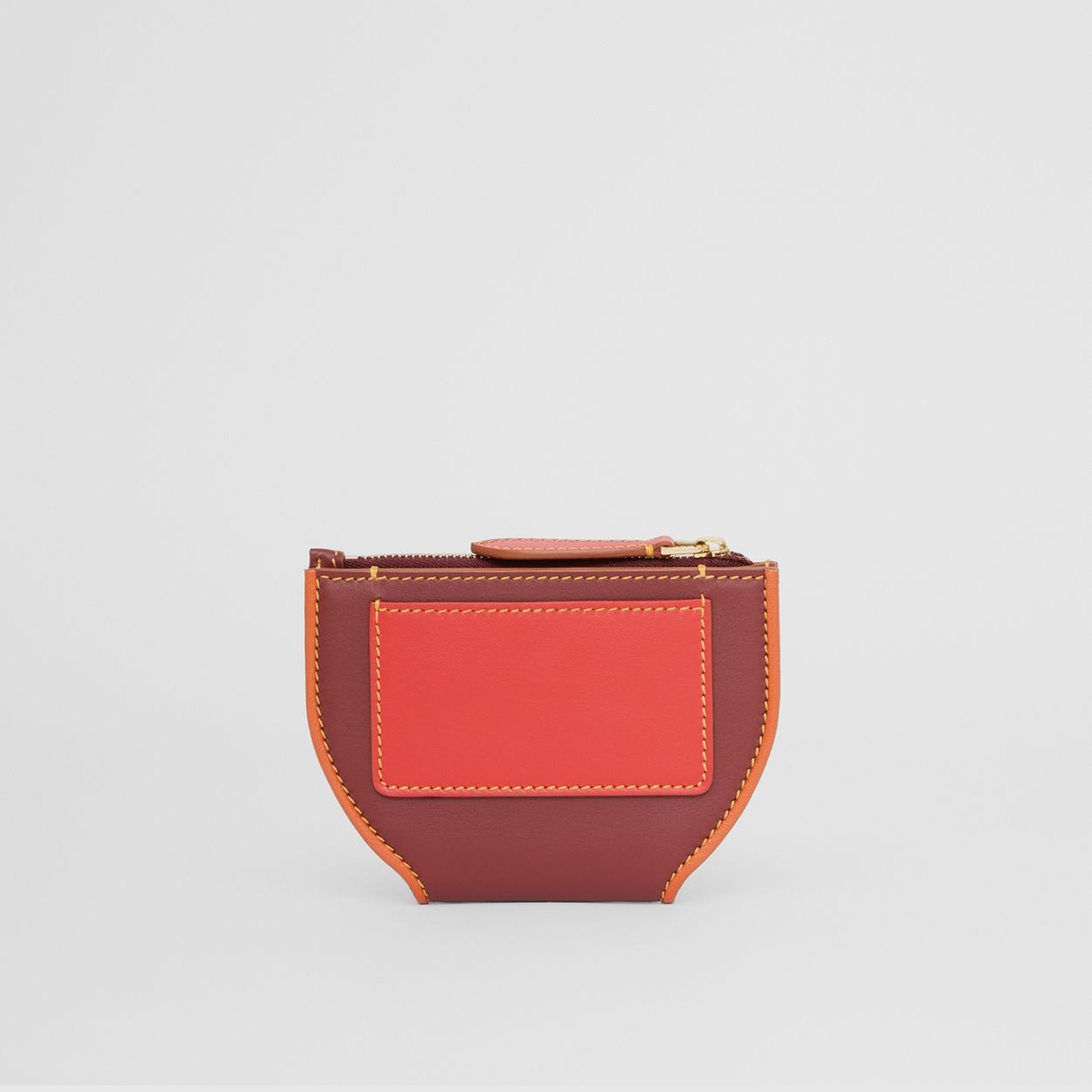 Topstitched Leather Olympia Card Case - 5