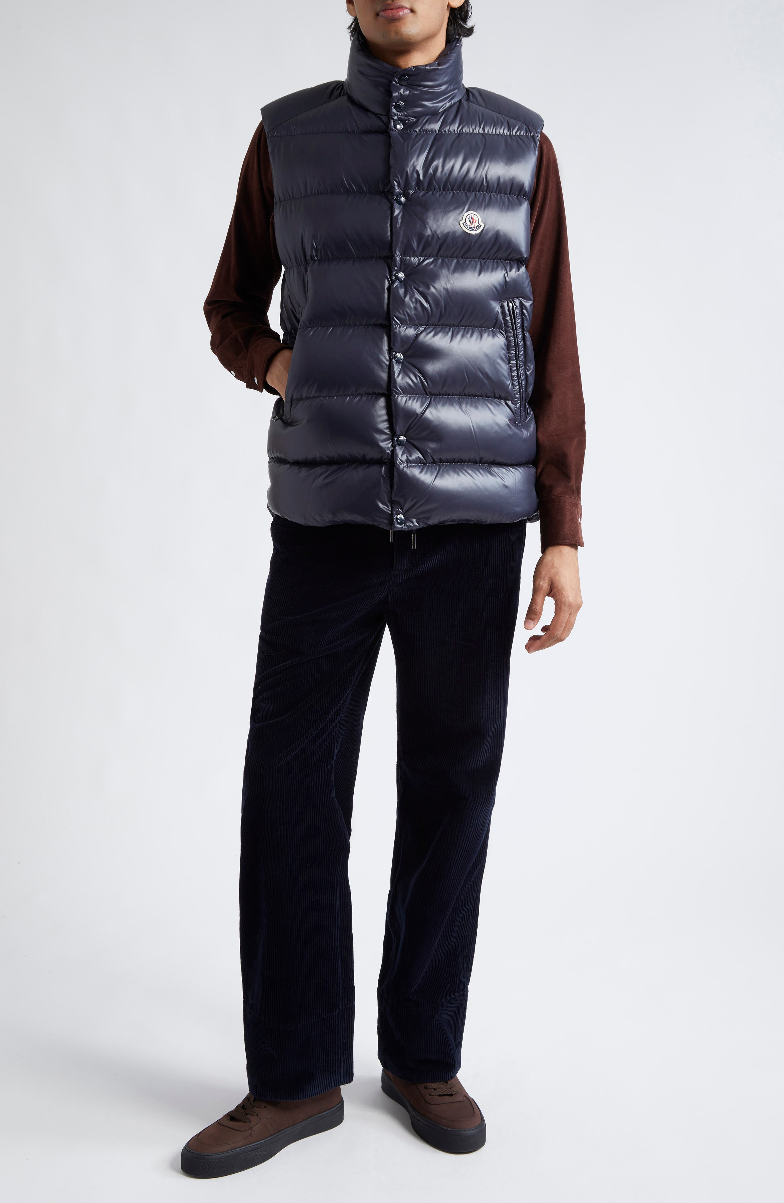 Moncler Tibb Down Puffer Vest in Navy Blue at Nordstrom - 2