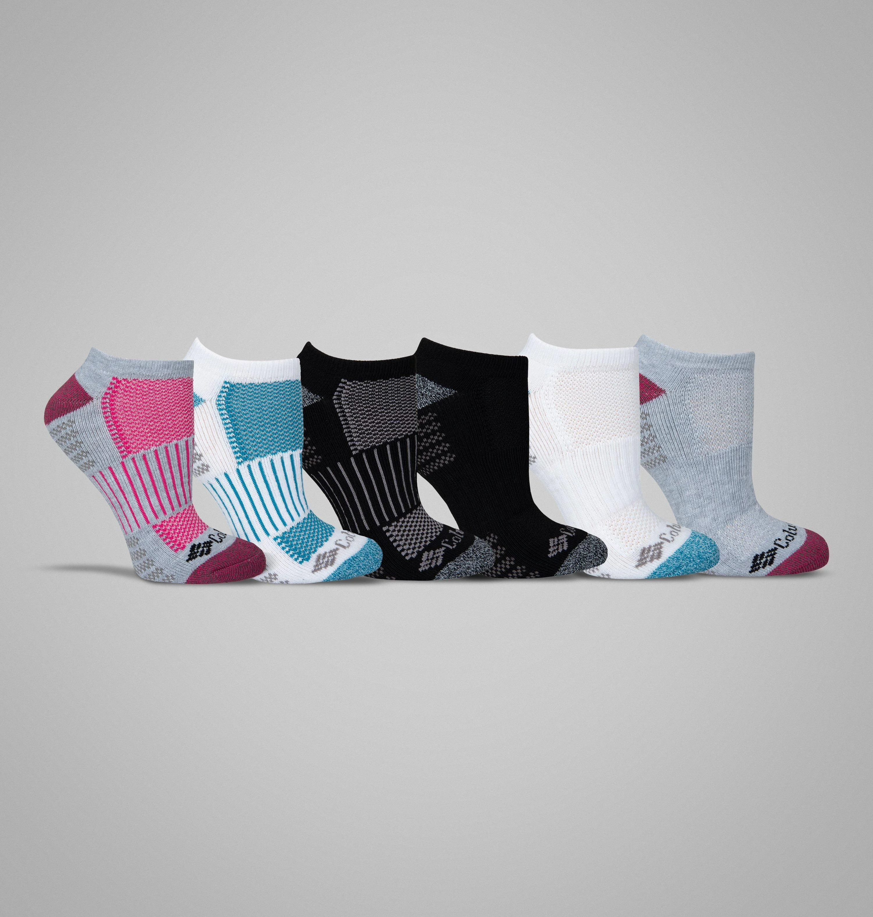 Women's No-Show With Pique Footbed Socks - 6 Pack - 1