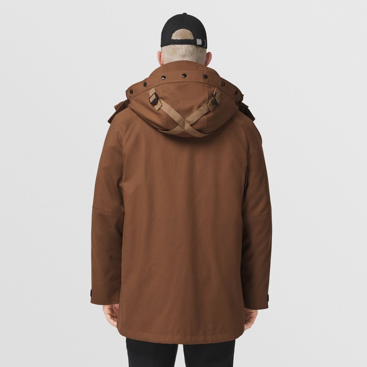 Cotton Gabardine Parka with Detachable Warmer - 4