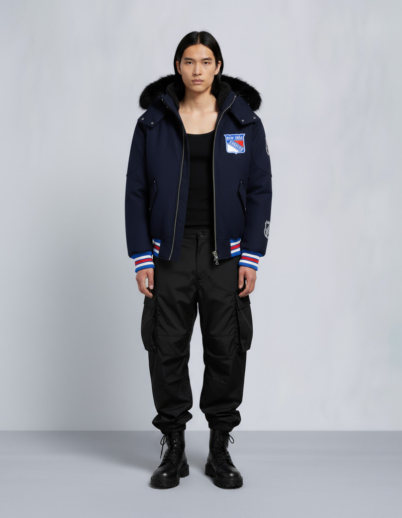 NHL X MOOSE KNUCKLES RANGERS BOMBER JACKET 1