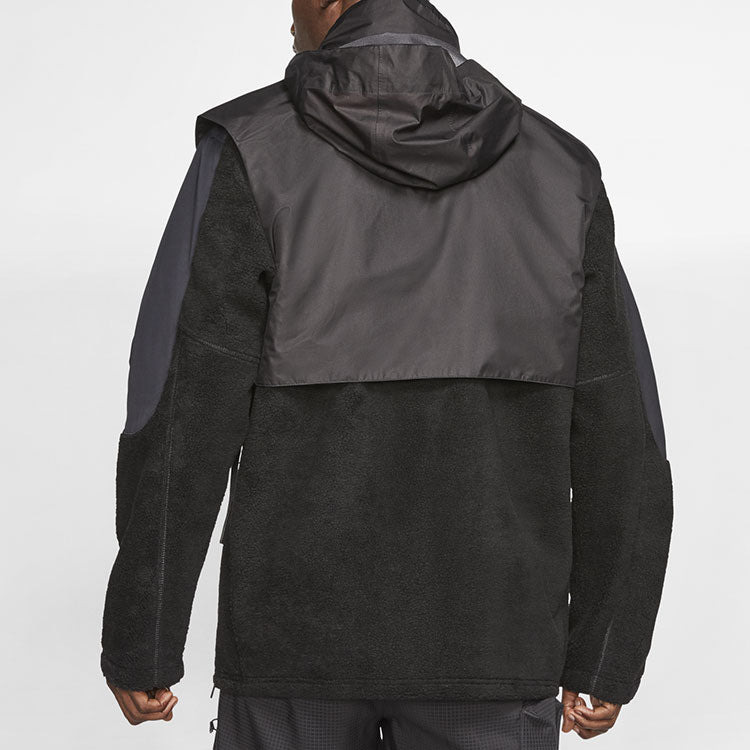 Nike x MMW Men's Se Fleece Jacket Polar Fleece Jacket Black CK1541-010 - 7