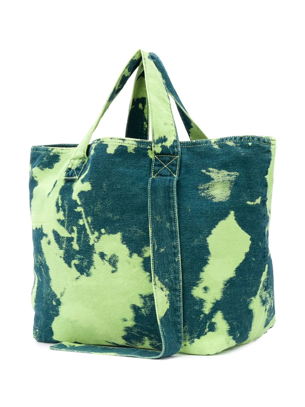 Baguette denim tote bag - 3