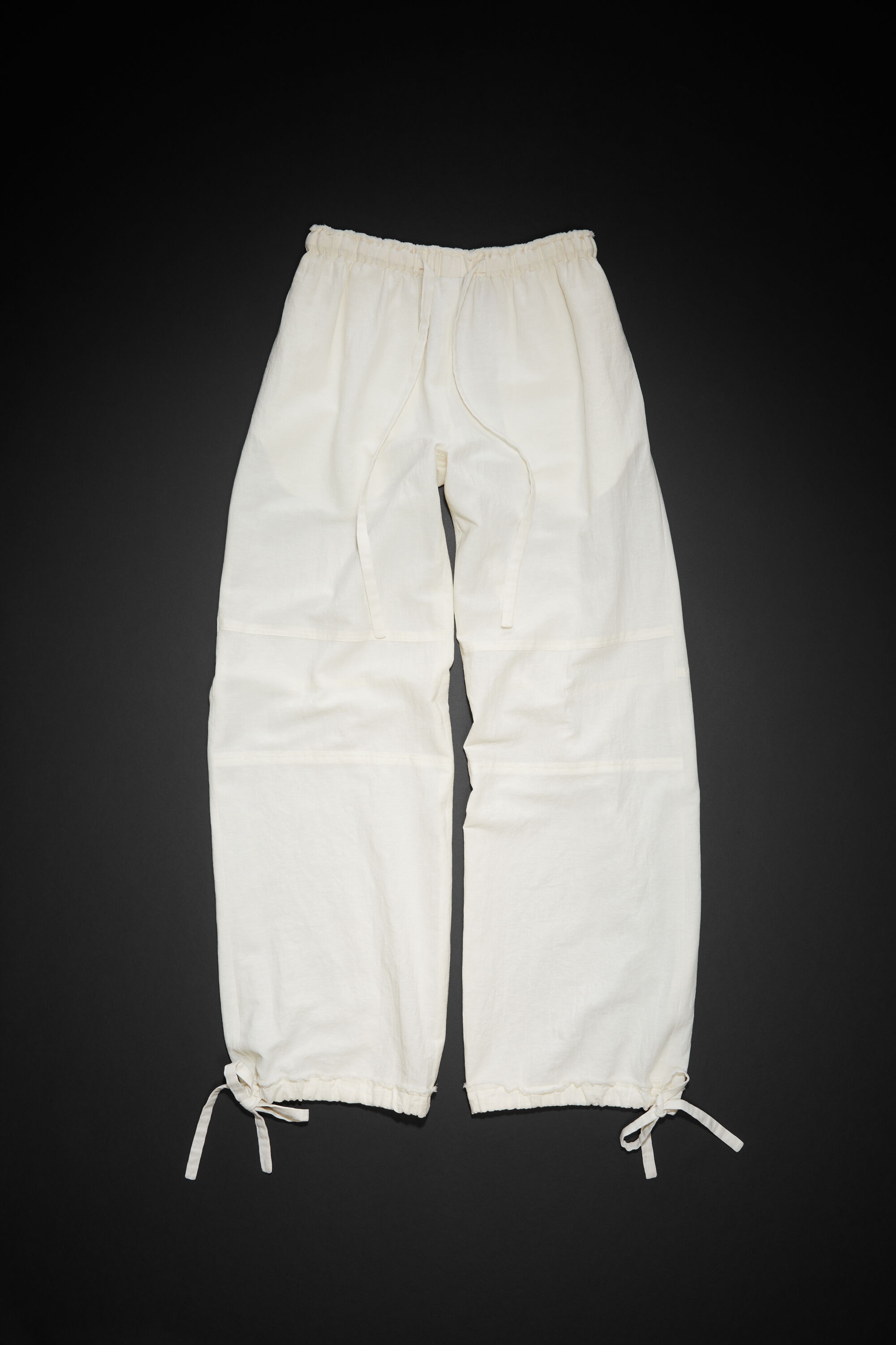 Relaxed drawstring trousers - Warm white - 6