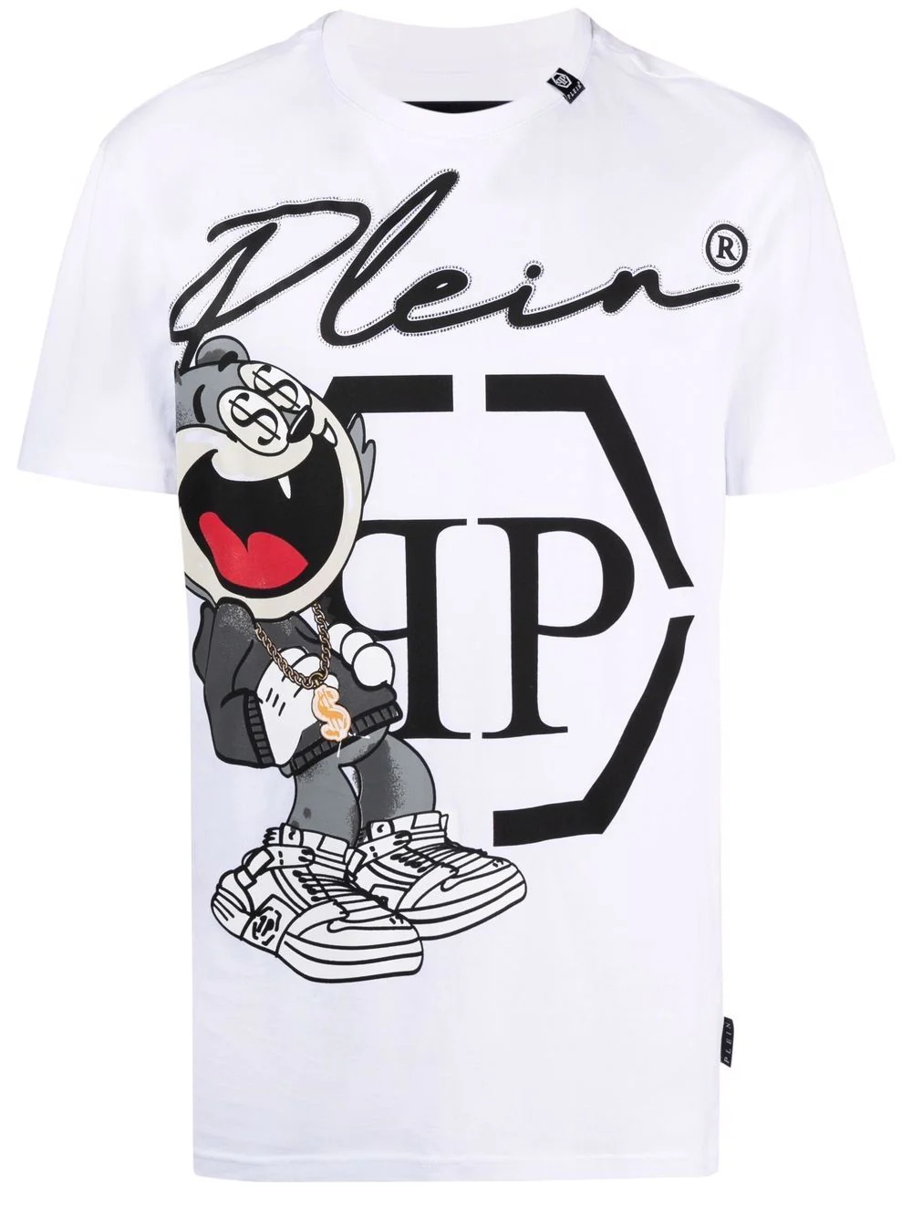 graphic-print logo T-shirt - 1