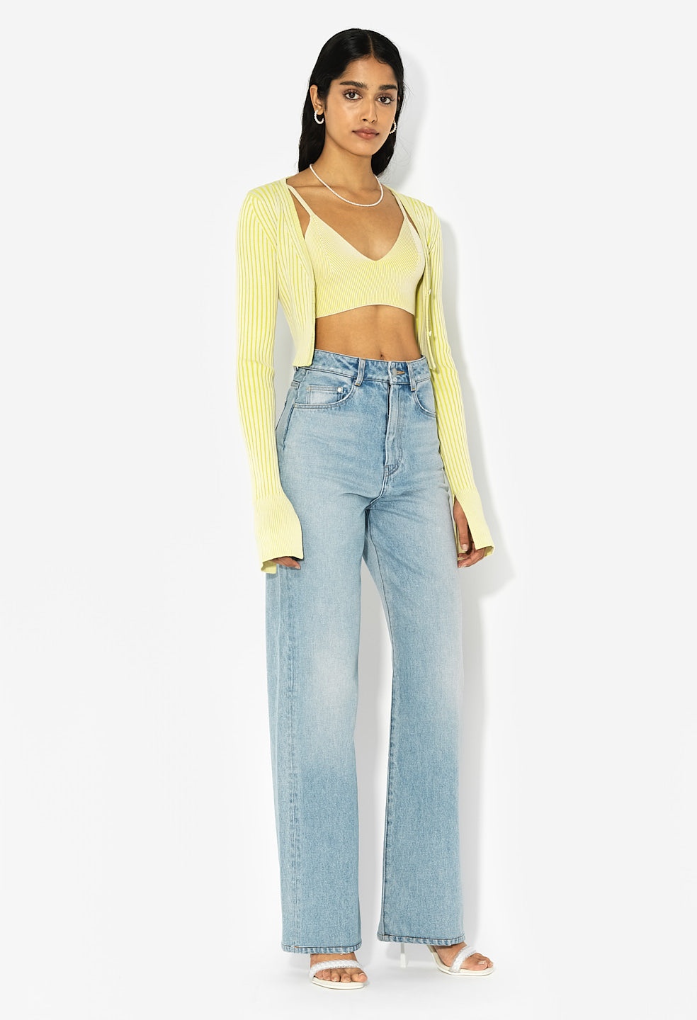 SILK COTTON RIB BRALETTE - 3