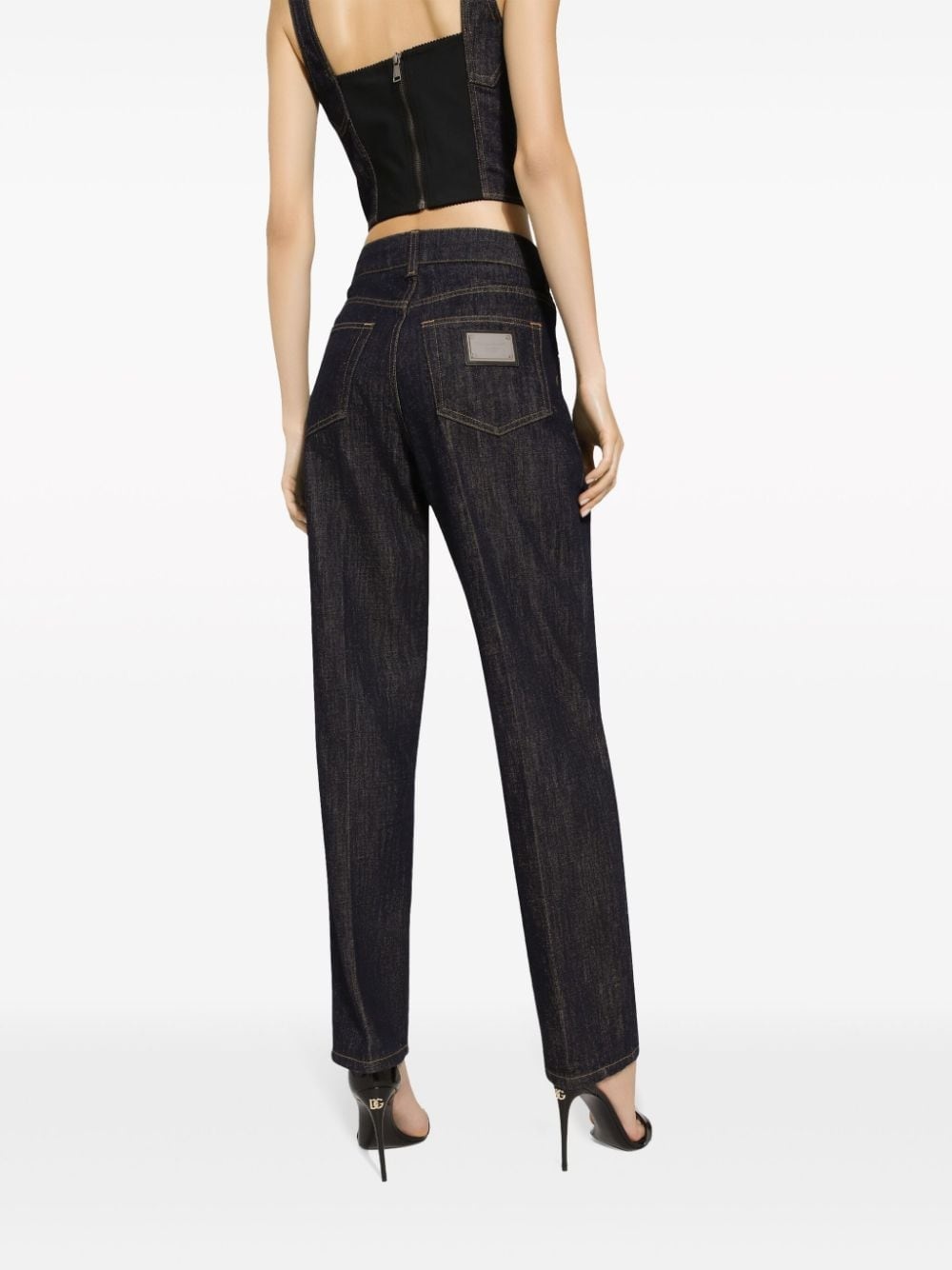 high-rise straight jeans - 5