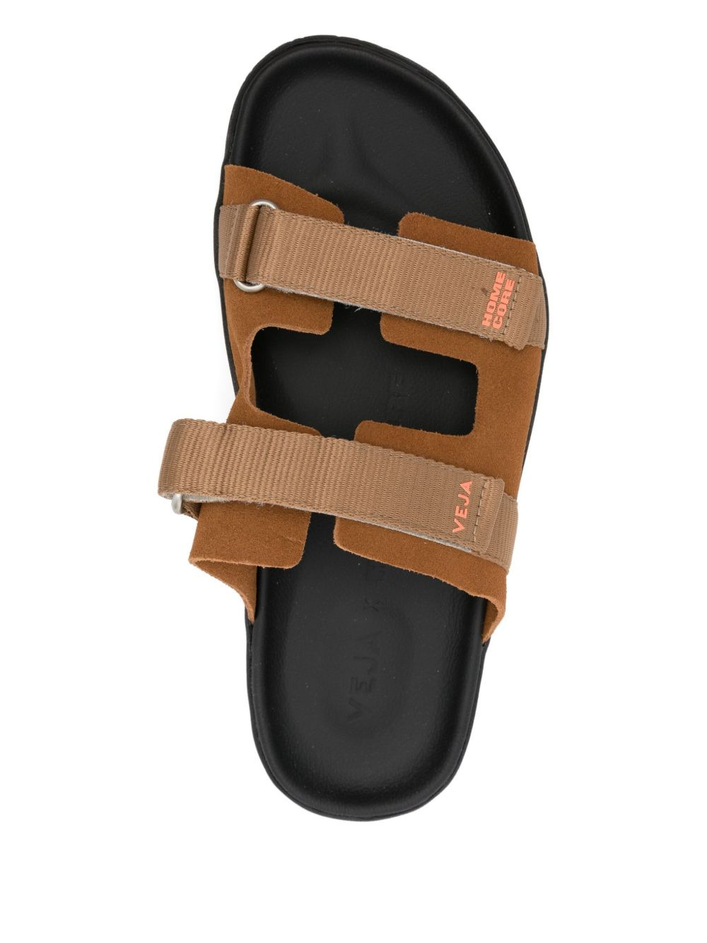 double-strap suede sandals - 4